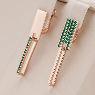 Trend Square green Geometry Earrings for Women Jewelry