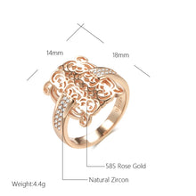 Load image into Gallery viewer, Trend 585 Rose Gold Color Square Big Ring for Women Ring Jewelry
