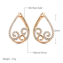 Load image into Gallery viewer, Unusual Vintage Jewelry Trend Ethnic Flower Natural Zircon Drop Earrings For Women
