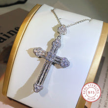 Load image into Gallery viewer, 925 Sterling Silver Trendy Handmade Cross Pendants Necklaces For Women Jewelry
