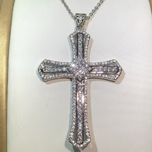 Lade das Bild in den Galerie-Viewer, Classic 925 Silver Twinkling Zircon Cross Necklace For Women Jewelry
