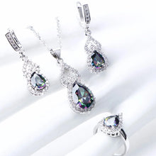 Cargar imagen en el visor de la galería, Natural Rainbow Stones Wedding Jewelry Sets For Women
