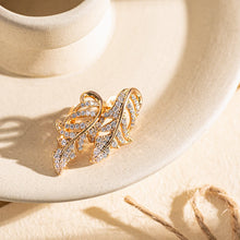 Carica l&#39;immagine nel visualizzatore di Gallery, Luxury Natural Zircon Micro Wax Inlay leaf jewelry Set for

