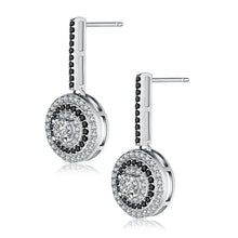 Load image into Gallery viewer, Classic Genuine Round Stud Black &amp;White Female Earring
