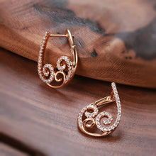 Load image into Gallery viewer, Unusual Vintage Jewelry Trend Ethnic Flower Natural Zircon Drop Earrings For Women
