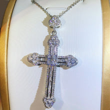 Carica l&#39;immagine nel visualizzatore di Gallery, 925 Sterling Silver Trendy Handmade Cross Pendants Necklaces For Women Jewelry
