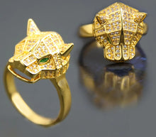 Cargar imagen en el visor de la galería, Zirconia Leopard Full Necklace Sets 21k Gold Plated Punk Fashion Jewelry Women
