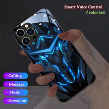 Lade das Bild in den Galerie-Viewer, LED Light Luminous Phone Case For Samsung Voice Control Glow Shell lines
