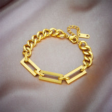 Ladda upp bild till gallerivisning, Geometric Chain Necklace &amp; Bracelets For Women Jewelry Set

