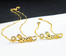 Lade das Bild in den Galerie-Viewer, Leopard Punk 21k Gold Plated Dubai Vintage Luxury Jewelry sets
