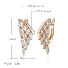 Load image into Gallery viewer, Full Shiny Natural Zircon Drop Wing Daily Vintage Earring for Women Jewelry
