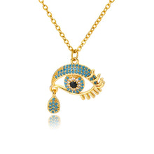 Load image into Gallery viewer, Blue Evil Eye Necklace for Women Lucky Eye Jewelry
