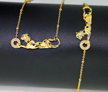 Lade das Bild in den Galerie-Viewer, Leopard Punk 21k Gold Plated Dubai Vintage Luxury Jewelry sets
