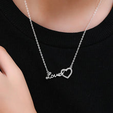 Carica l&#39;immagine nel visualizzatore di Gallery, Sterling Silver Love Heart Chokers Trend Valentine&#39;s Day Necklaces for Women Jewelry
