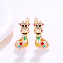 Charger l&#39;image dans la galerie, Colorful Giraffe Cute Exquisite Earrings Jewelry Women
