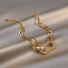 Cargar imagen en el visor de la galería, Ins Style Vintage Simple Geometric Crystal Charm Bracelet Jewelry
