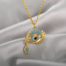 Load image into Gallery viewer, Blue Evil Eye Necklace for Women Lucky Eye Jewelry
