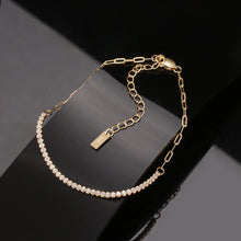 Cargar imagen en el visor de la galería, Paperclip Chains Tennis Bracelet For Women Handmade Bracelets Jewelry
