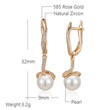 Load image into Gallery viewer, Trendy Pearl Long Drop Earrings For Women Vintage Party Jewelry
