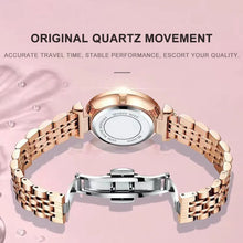 Cargar imagen en el visor de la galería, Luxury Woman Wristwatch Elegant Waterproof Stainless Steel Watch for Ladies Dress
