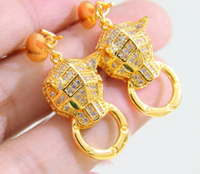 Load image into Gallery viewer, Zirconia Leopard Full Necklace Sets 21k Gold Plated Punk Fashion Jewelry Women
