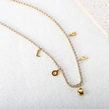 Carica l&#39;immagine nel visualizzatore di Gallery, Tennis Love Heart Crystal for Women Sweater Choker Valentine&#39;s Day Gift Jewelry

