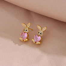 Cargar imagen en el visor de la galería, Cute Zircon Easter Rabbit For Women Trendy Jewelry Set
