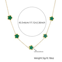 Load image into Gallery viewer, Colorful Five Leaf Flowers Suit Women&#39;s New Trend  Jewelry Set
