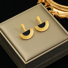 Cargar imagen en el visor de la galería, Stainless Steel half Geometric Semicircle sets For Women Jewelry
