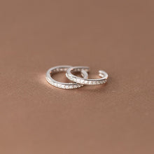 Carica l&#39;immagine nel visualizzatore di Gallery, 925 Sterling Silver Sweet Dazzling CZ Ear Cuff Clip Earring For Women Jewelry
