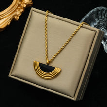 Cargar imagen en el visor de la galería, Stainless Steel half Geometric Semicircle sets For Women Jewelry
