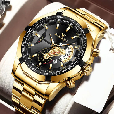 Ultra-thin Luxury Men's Watches Stainless Steel Waterproof Quartz Watch For Man