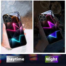 Cargar imagen en el visor de la galería, LED Light Luminous Phone Case For Samsung Voice Control Glow Shell lines
