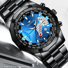 Cargar imagen en el visor de la galería, Ultra-thin Luxury Men&#39;s Watches Stainless Steel Waterproof Quartz Watch For Man
