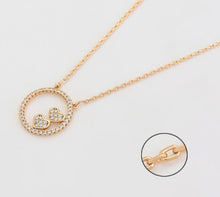 Carica l&#39;immagine nel visualizzatore di Gallery, New Style Circle Heart Shaped Gold Color Classics Necklace for Women
