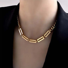 Lade das Bild in den Galerie-Viewer, Geometric Chain Necklace &amp; Bracelets For Women Jewelry Set
