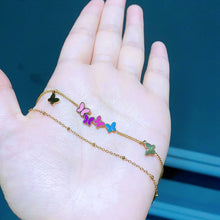 Ladda upp bild till gallerivisning, Colorful Butterfly Chain Bracelet for Women Jewelry
