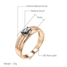 Ladda upp bild till gallerivisning, Rose Gold Color Vintage Ring For Women Fine Jewelry

