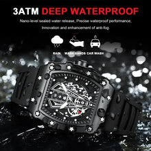 Load image into Gallery viewer, Wristwatch Waterproof Luminous Date Men’s Quartz Watch Outdoor Sports Silicone Strap Men Watch

