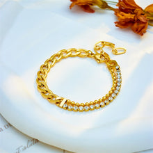 Cargar imagen en el visor de la galería, Thick Link Chain Asymmetrical Bracelet For Women New Fashion Wrist Jewelry
