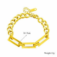 Cargar imagen en el visor de la galería, Geometric Chain Necklace &amp; Bracelets For Women Jewelry Set
