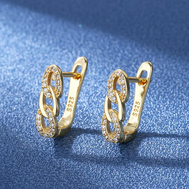 Hot eight Women Hoop Luxury Sparkling Pave CZ Earring