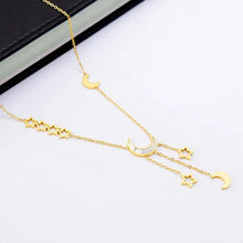 Ladda upp bild till gallerivisning, White Shell Hollow Out Star Moon Ramadan Necklaces For Women Jewelry
