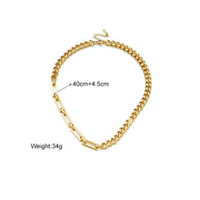 Carica l&#39;immagine nel visualizzatore di Gallery, Geometric Chain Necklace &amp; Bracelets For Women Jewelry Set
