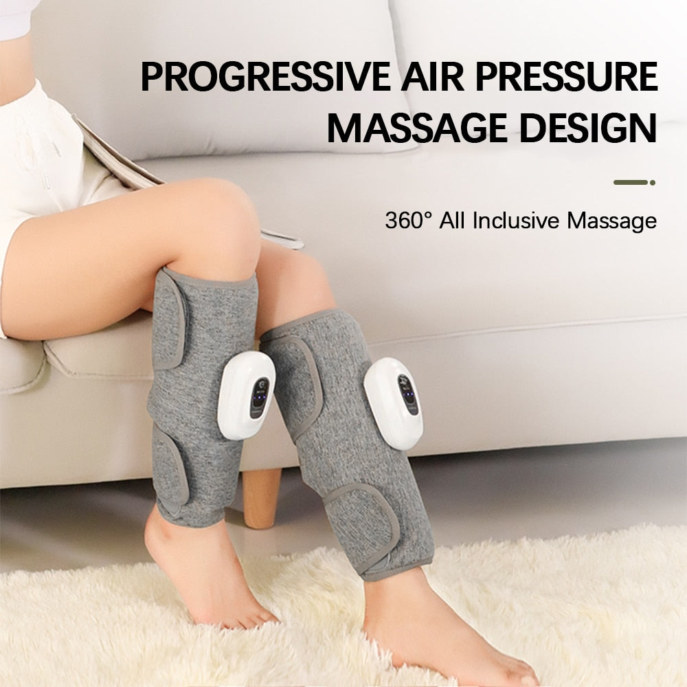 Electric Leg Calf Massager Full Pressotherapy Muscle Pain Relief Relax Recharge