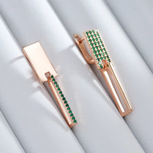 Carica l&#39;immagine nel visualizzatore di Gallery, Trend Square green Geometry Earrings for Women Jewelry
