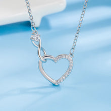 Load image into Gallery viewer, Silver Chain &amp; Bracelets Heart Pendant  Jewelry Sets For Women love
