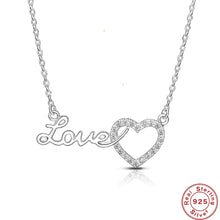 Carica l&#39;immagine nel visualizzatore di Gallery, Sterling Silver Love Heart Chokers Trend Valentine&#39;s Day Necklaces for Women Jewelry
