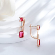 Load image into Gallery viewer, Fashion 585 Rose Gold Color Long Dangle Earrings For Women Jewelry
