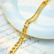 Cargar imagen en el visor de la galería, Thick Link Chain Asymmetrical Bracelet For Women New Fashion Wrist Jewelry

